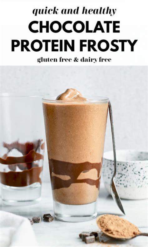 How many protein are in frosty chocolate - calories, carbs, nutrition