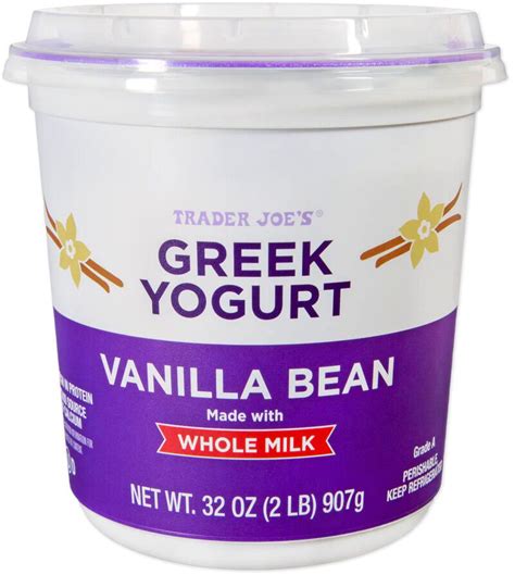 How many protein are in frozen greek yogurt - vanilla bean - calories, carbs, nutrition