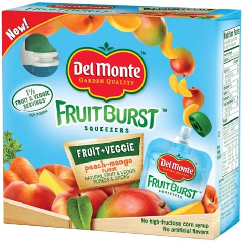 How many protein are in fruit burst squeezers - calories, carbs, nutrition