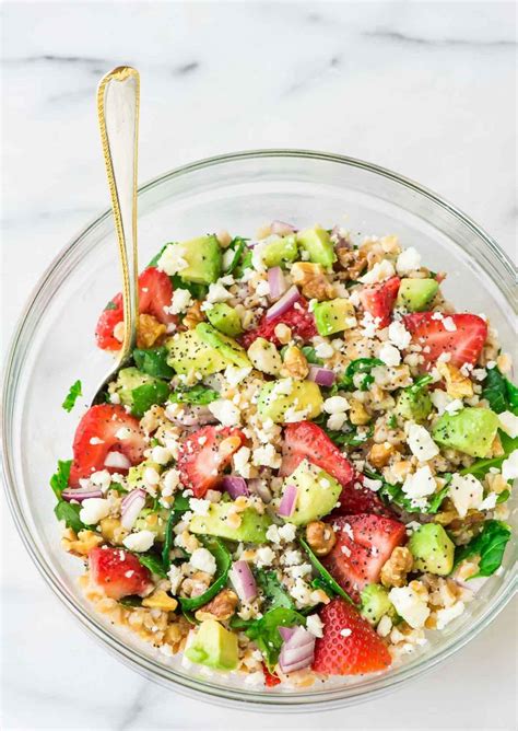 How many protein are in fruit farro salad - calories, carbs, nutrition