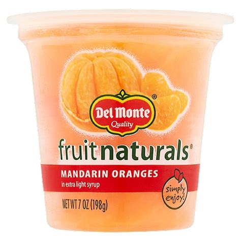 How many protein are in fruit naturals mandarin oranges - calories, carbs, nutrition