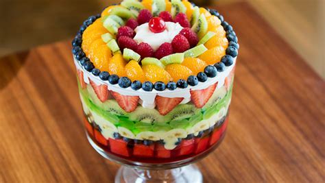 How many protein are in fruit trifle - calories, carbs, nutrition