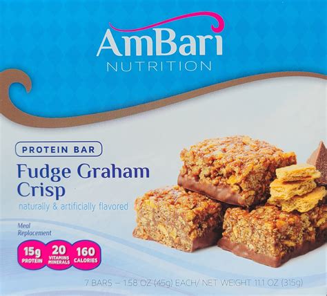 How many protein are in fudge graham bar - calories, carbs, nutrition