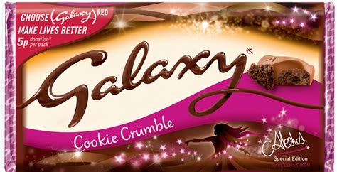 How many protein are in galaxy slice - cookie crumble - calories, carbs, nutrition