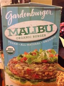 How many protein are in garden burger malibu vegan - calories, carbs, nutrition