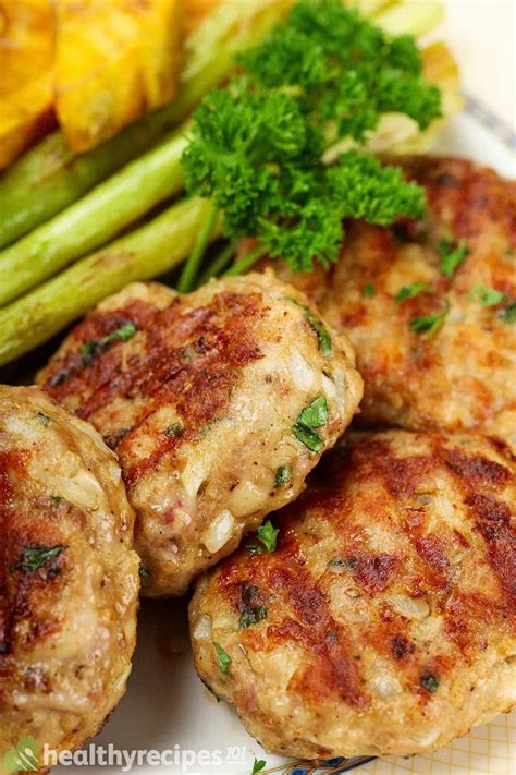 How many protein are in garlic and mint chicken patties - calories, carbs, nutrition