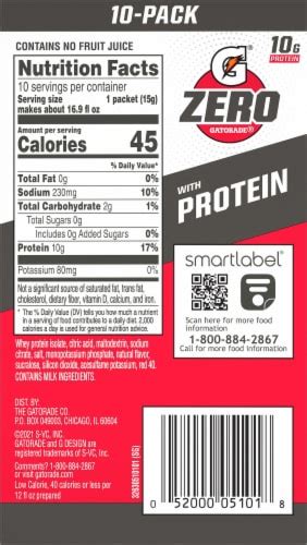 How many protein are in gatoraid - calories, carbs, nutrition