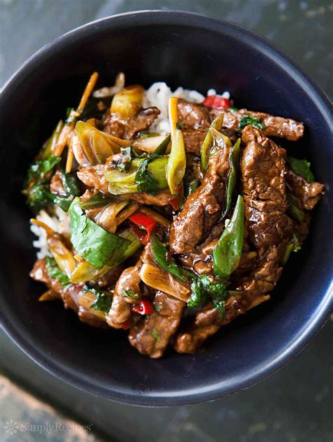 How many protein are in ginger beef, stir fried - calories, carbs, nutrition