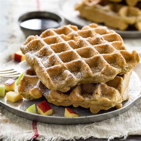 How many protein are in gluten free cinnamon and apple waffles - calories, carbs, nutrition