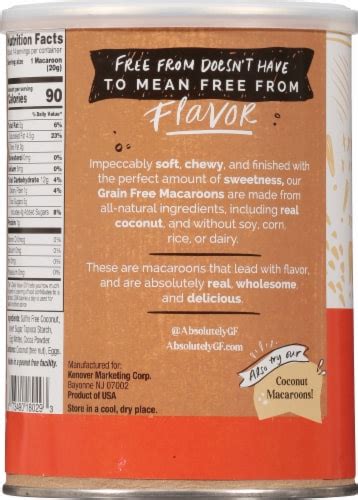 How many protein are in gluten free macaroons - calories, carbs, nutrition
