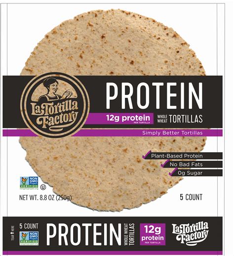 How many protein are in gluten free tortilla - calories, carbs, nutrition