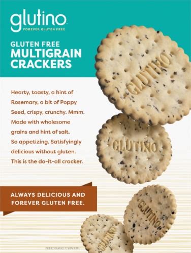 How many protein are in gluten-free multigrain crackers - calories, carbs, nutrition