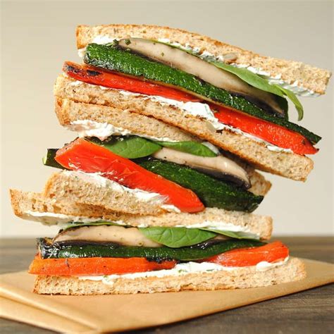 How many protein are in goat cheese vegetable sandwich (16339.1) - calories, carbs, nutrition