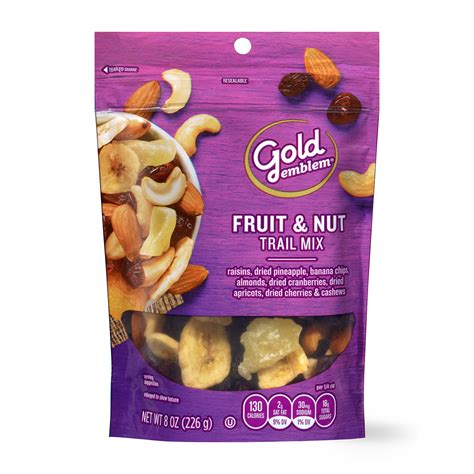 How many protein are in gold emblem trail mix - calories, carbs, nutrition