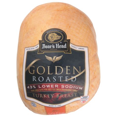 How many protein are in golden roasted turkey breast - calories, carbs, nutrition