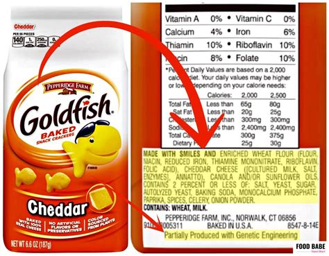 How many protein are in goldfish (r) crackers - calories, carbs, nutrition