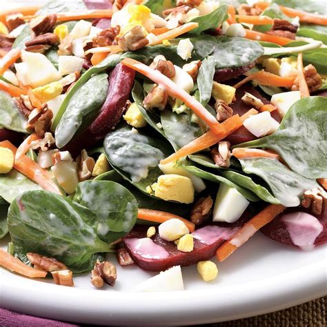 How many protein are in gourmet spinach salad - calories, carbs, nutrition