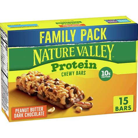 How many protein are in granola bar nature valley chocolate chip .89 oz - calories, carbs, nutrition