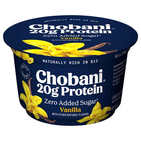 How many protein are in greek yogurt - vanilla - calories, carbs, nutrition
