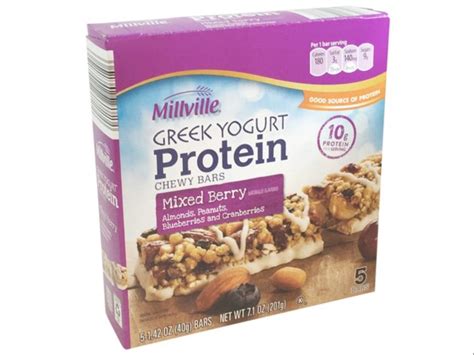 How many protein are in greek yogurt protein bar - calories, carbs, nutrition