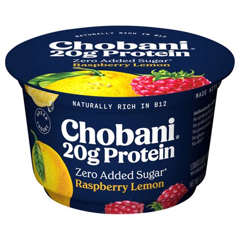 How many protein are in greek yogurt raspberry & lemon parfait - calories, carbs, nutrition