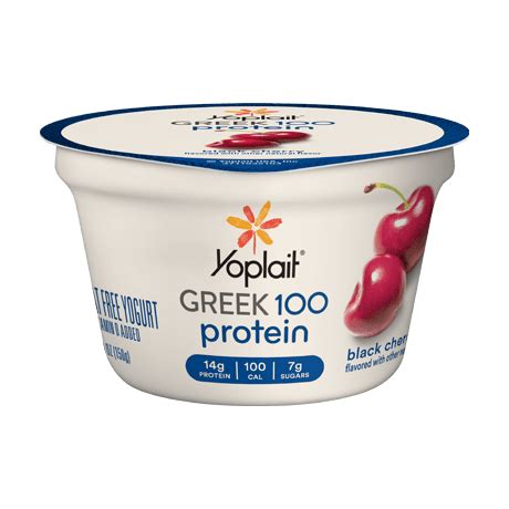 How many protein are in greek yogurt simply 100 black cherry - calories, carbs, nutrition