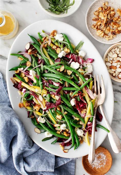 How many protein are in green bean salad with tomato vinaigrette - calories, carbs, nutrition