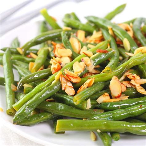 How many protein are in green beans amandine - calories, carbs, nutrition