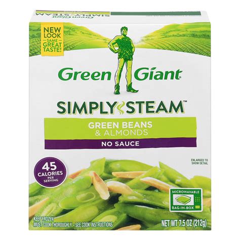 How many protein are in green beans frozen steamed 3 oz - calories, carbs, nutrition