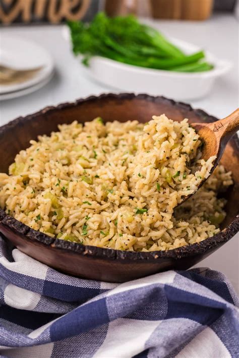 How many protein are in green onion rice pilaf - calories, carbs, nutrition