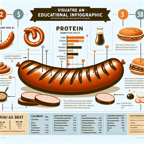 How many protein are in grill sand brat & onion grilled - calories, carbs, nutrition