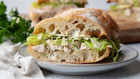 How many protein are in grilled chicken caesar sandwich - calories, carbs, nutrition