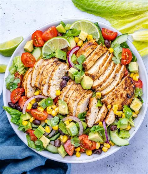 How many protein are in grilled chicken strip salad - calories, carbs, nutrition