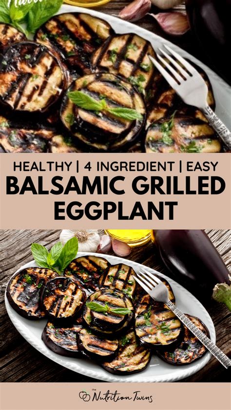 How many protein are in grilled eggplant with balsamic & garlic - calories, carbs, nutrition