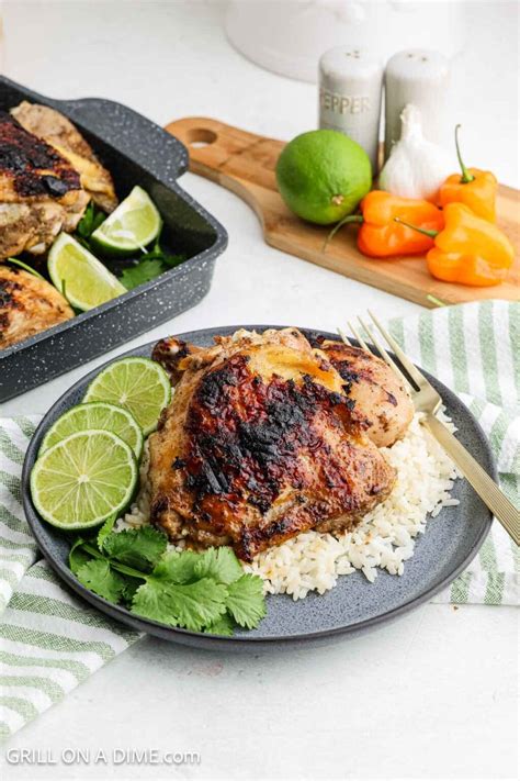 How many protein are in grilled jerk chicken - calories, carbs, nutrition