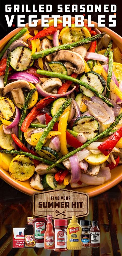 How many protein are in grilled seasoned vegetables - calories, carbs, nutrition