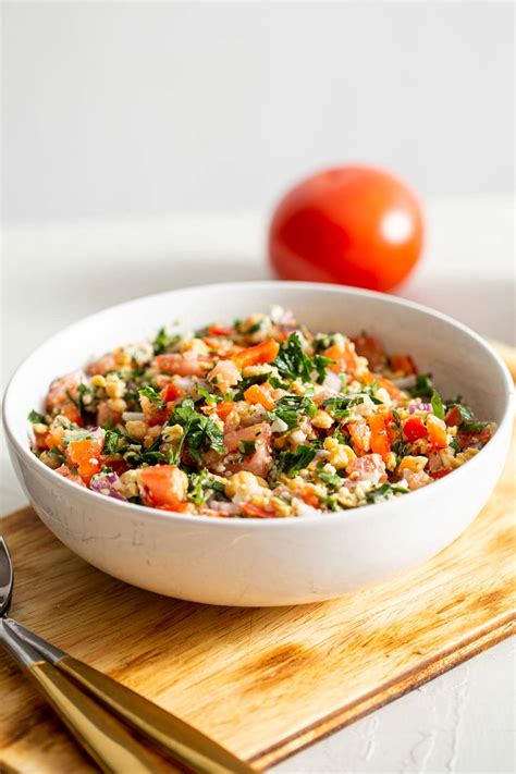 How many protein are in grilled tabouleh veggies - calories, carbs, nutrition