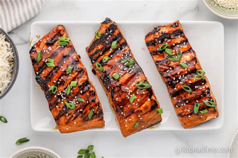 How many protein are in grilled teriyaki salmon - calories, carbs, nutrition