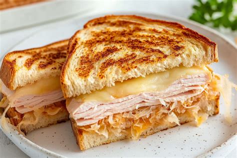 How many protein are in grilled turkey reuben - calories, carbs, nutrition