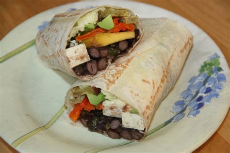 How many protein are in grilled vegetable black bean wrap - calories, carbs, nutrition