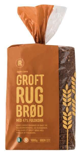 How many protein are in groft rugbrod - calories, carbs, nutrition