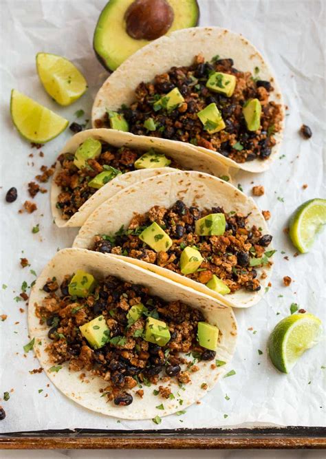 How many protein are in ground tofu taco meat - calories, carbs, nutrition