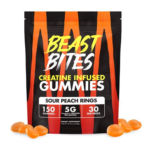 How many protein are in gummy bites - calories, carbs, nutrition