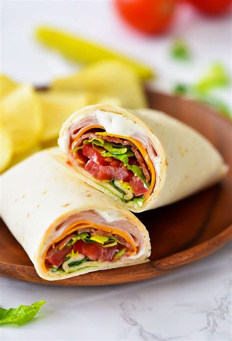 How many protein are in ham and turkey ranch wrap boxed lunch - calories, carbs, nutrition