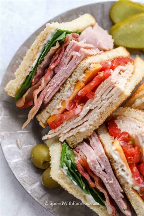 How many protein are in ham club loafer sandwich - calories, carbs, nutrition