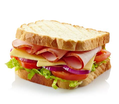 How many protein are in ham sandwich - half order - calories, carbs, nutrition