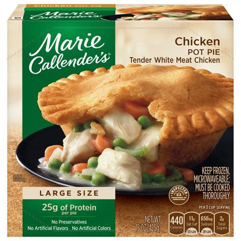 How many protein are in hand held chicken pie, frozen - calories, carbs, nutrition