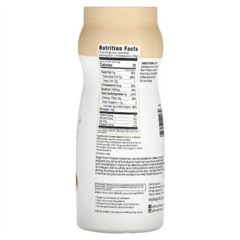 How many protein are in hazelnut creamer - calories, carbs, nutrition