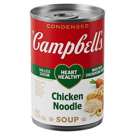 How many protein are in heart healthy chicken noodle - calories, carbs, nutrition