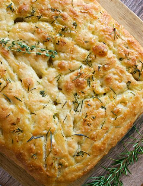 How many protein are in herb focaccia - calories, carbs, nutrition